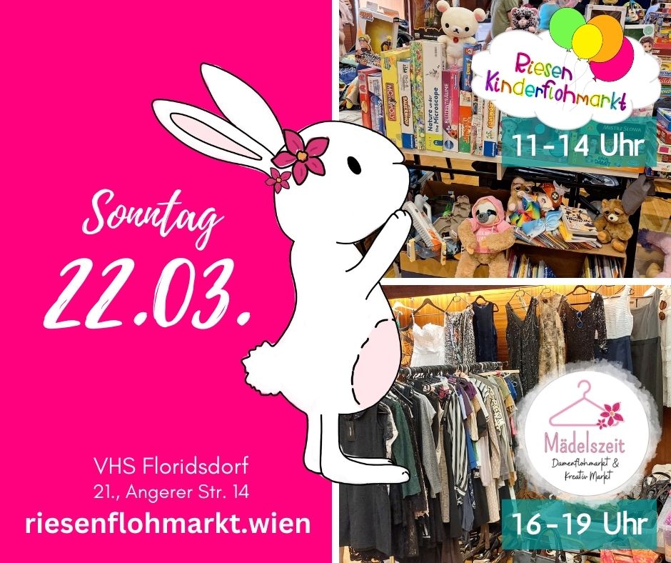riesenflohmarkt.wien riesen Kinderflohmarkt wien indoorflohmarkt floridsdorf vhs