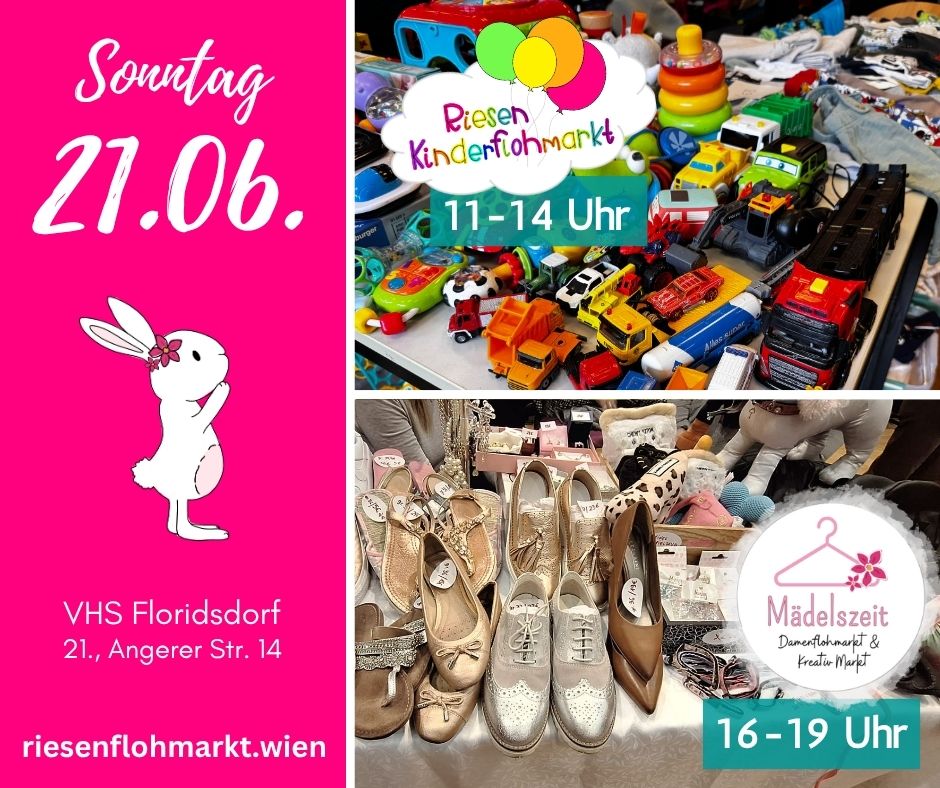 riesenflohmarkt.wien riesen Kinderflohmarkt wien indoorflohmarkt floridsdorf vhs